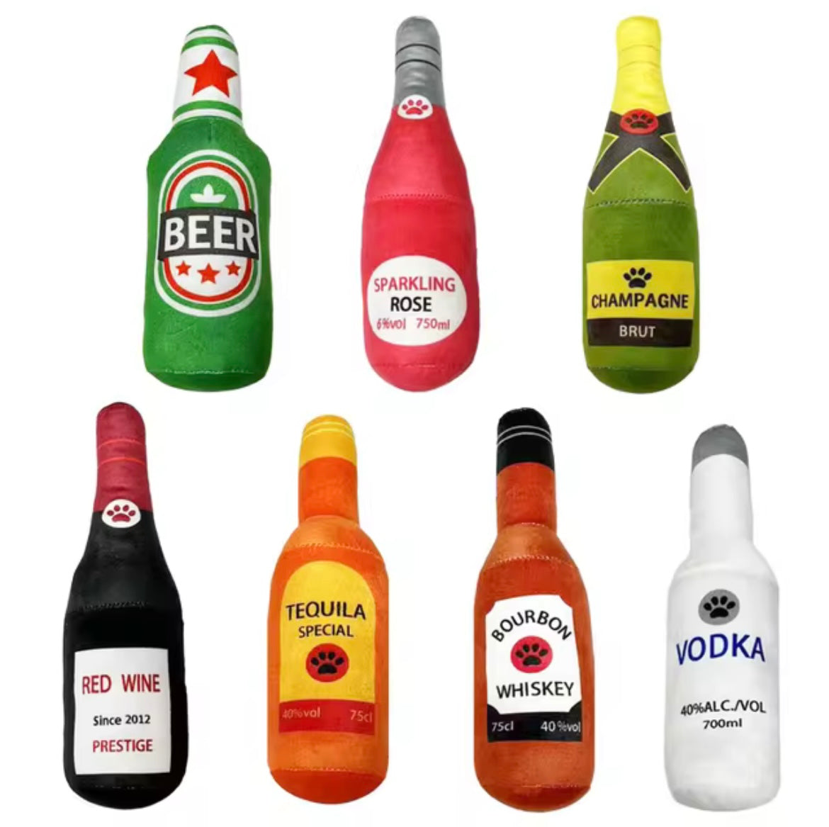Bottle dog toy
